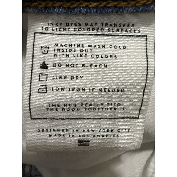 AYR The Day Off Denim Shorts Women’s Size 31 Cutoff Frayed Hem Blue Jean - Picture 8 of 14